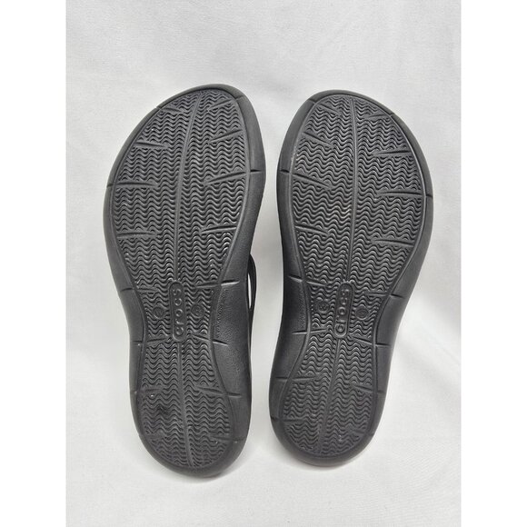 Crocs Swift water Seasonal Sandal Slide Lightweight All Black Size 8 - Picture 15 of 15